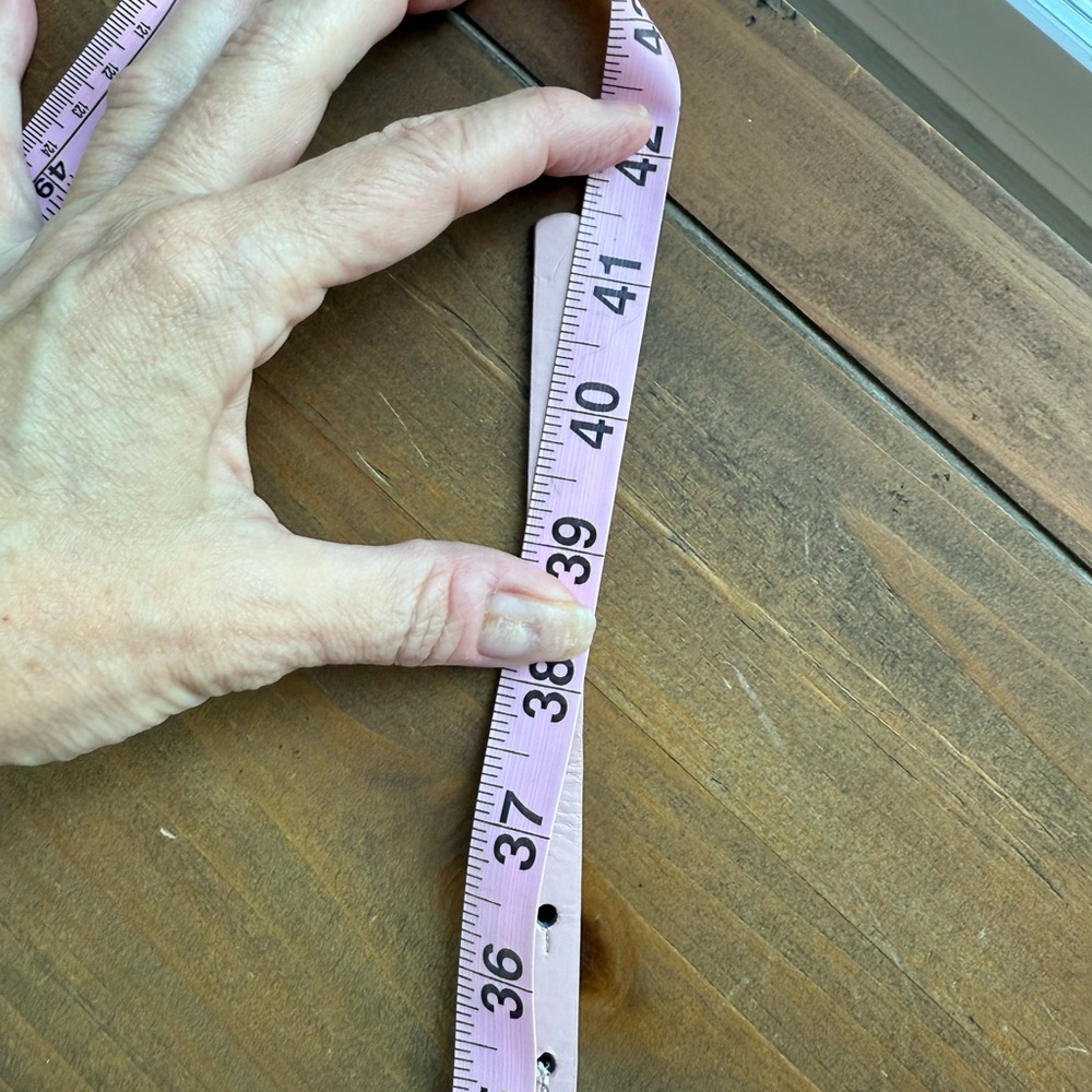 Pink and silver Calvin Klein thin belt L - Picture 4 of 6